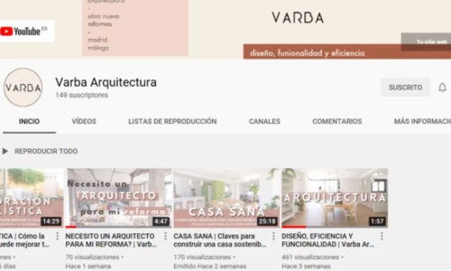 Youtube canal Varba Arquitectas